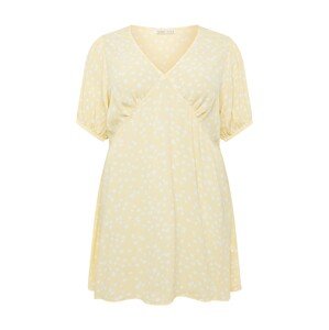 Cotton On Curve Šaty 'MIRANDA'  žlutá / bílá