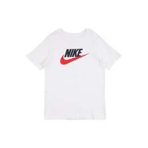 Nike Sportswear Tričko 'Futura' světle červená / černá / bílá