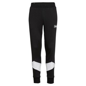 PUMA Sportovní kalhoty 'REBEL'  černá / bílá