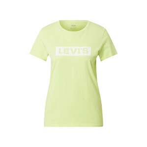 LEVI'S Tričko pastelově zelená / bílá