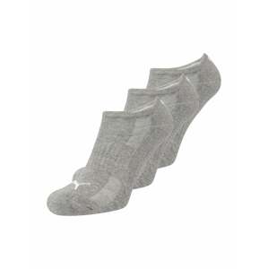 PUMA Sportovní ponožky  šedá / bílá