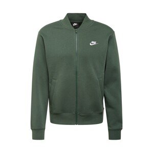 Nike Sportswear Mikina s kapucí  bílá / smaragdová