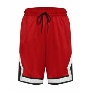 Jordan Sportovní kalhoty  bílá / černá / ohnivá červená