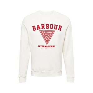 Barbour International Mikina  bílá / červená