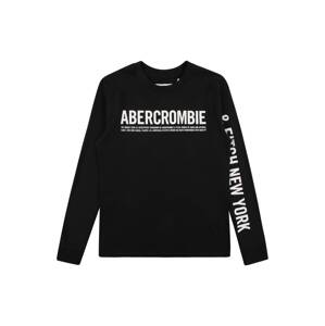 Abercrombie & Fitch Tričko 'HIKE BEAST'  černá / bílá