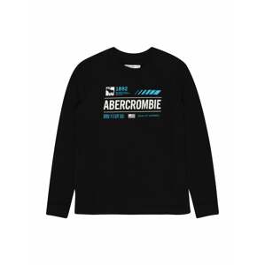 Abercrombie & Fitch Tričko  černá / bílá / tyrkysová