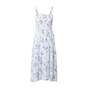 HOLLISTER Letní šaty  bílá / modrá