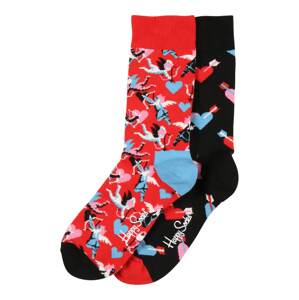 Happy Socks Ponožky 'I Love You'  červená / černá / modrá / pink