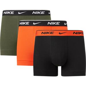 NIKE Sportovní spodní prádlo  černá / oranžová / tmavě zelená / bílá