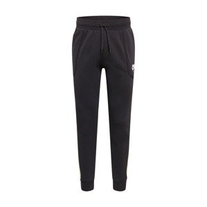 Nike Sportswear Kalhoty  černá / pastelově zelená / bílá