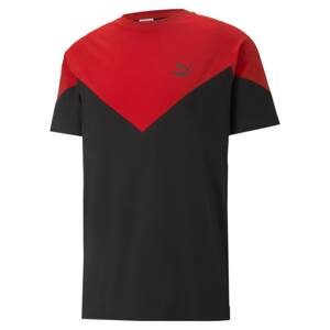 PUMA Funkční tričko  černá / červená