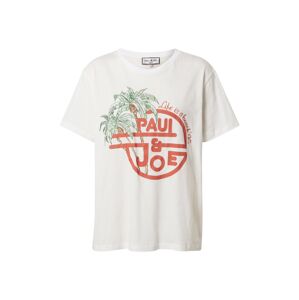 PAUL & JOE Shirt 'TAMBOURIN'  bílá / pastelově červená / zelená