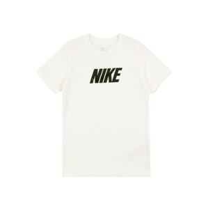 Nike Sportswear Tričko  bílá / černá / svítivě žlutá