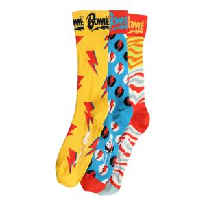 Happy Socks Ponožky 'Bowie'  červená / žlutá / modrá