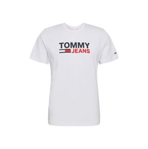 Tommy Jeans Tričko  bílá / červená / námořnická modř