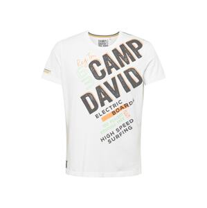 CAMP DAVID Tričko  bílá