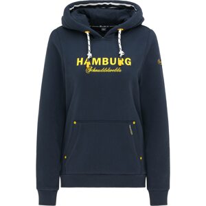 Schmuddelwedda Mikina 'Hamburg'  námořnická modř / žlutá