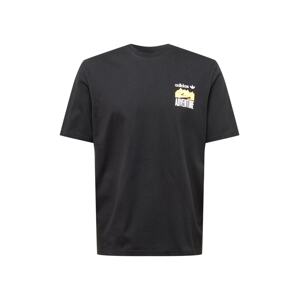 ADIDAS ORIGINALS T-Shirt  černá / bílá / žlutá