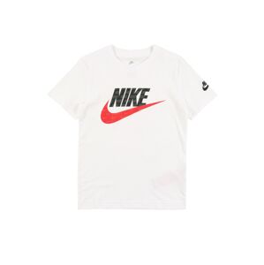 Nike Sportswear Tričko 'NOW YOU SEE ME'  bílá / světle červená / černá