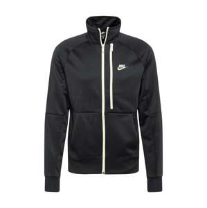 Nike Sportswear Mikina s kapucí 'Tribute'  černá / svítivě žlutá