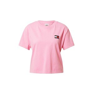Tommy Jeans Tričko  pink / námořnická modř / bílá / červená