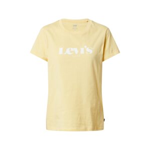 LEVI'S Tričko pastelově žlutá / bílá