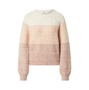 NA-KD Svetr 'Fluffy Multi Color Knitted Sweater'  pink