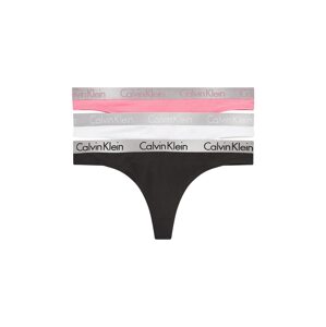 Calvin Klein Underwear Tanga  bílá / světle růžová / černá / šedá