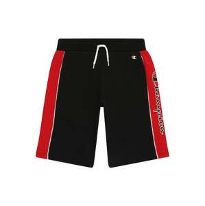 Champion Authentic Athletic Apparel Kalhoty  černá / červená / bílá