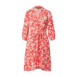 FRENCH CONNECTION Košilové šaty 'FAYOLA'  bílá / světle červená
