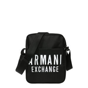 ARMANI EXCHANGE Taška přes rameno  černá / bílá