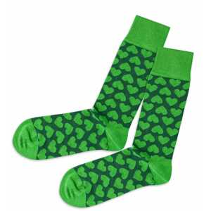 DillySocks Ponožky  trávově zelená / tmavě zelená