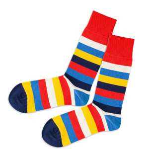 DillySocks Ponožky  světlemodrá / červená / žlutá