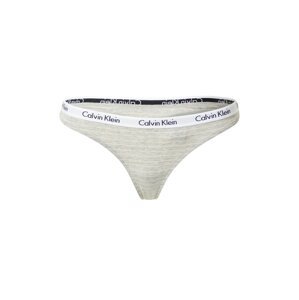 Calvin Klein Underwear Tanga  šedý melír / bílá / světle růžová