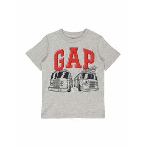 GAP Shirt  šedá / červená / černá