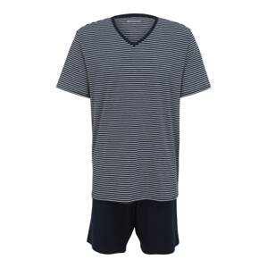 SCHIESSER Pyžamo krátké  námořnická modř / bílá