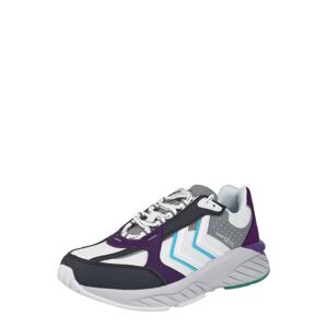 Hummel Sportovní boty 'REACH LX 3000'  šedá / bílá / tmavě fialová / modrá