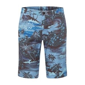 TOMMY HILFIGER Kalhoty 'Hawaiian'  noční modrá / světlemodrá / jedle