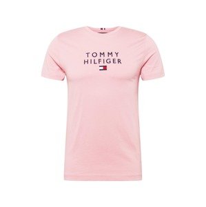 TOMMY HILFIGER Tričko  růžová / noční modrá / bílá / červená