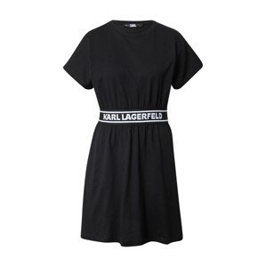 Karl Lagerfeld Šaty  černá / bílá