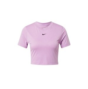 Nike Sportswear Tričko  bledě fialová / černá