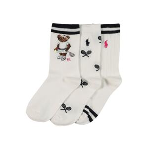 Polo Ralph Lauren Ponožky  bílá / černá