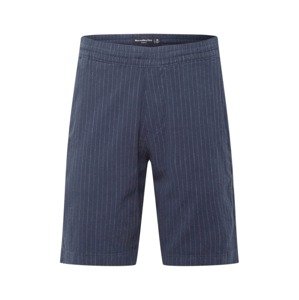 Abercrombie & Fitch Chino kalhoty námořnická modř / bílá