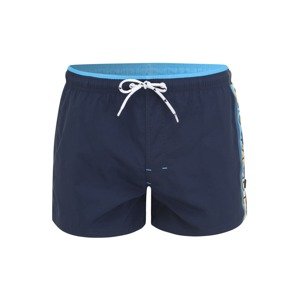 TOM TAILOR Plavecké šortky 'Ronaldo'  marine modrá / bílá / nebeská modř / hořčicová