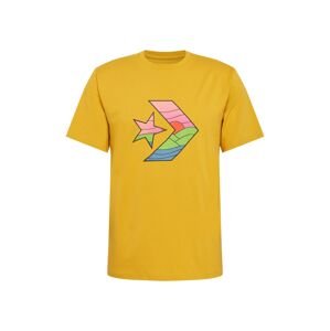 CONVERSE Tričko 'STAR CHEVRON SUNSET'  zlatě žlutá / mátová / kouřově modrá / černá / růžová