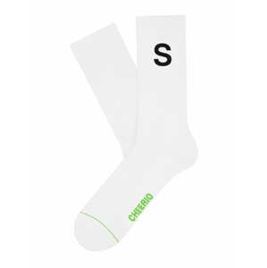 CHEERIO* Ponožky 'Alphabest S'  bílá