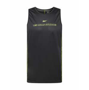 Reebok Sport Funkční tričko  svítivě zelená / černá