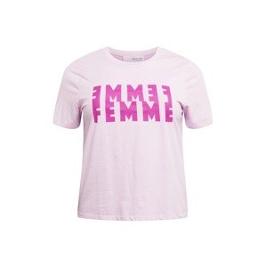 Selected Femme Curve Tričko fuchsiová / světle růžová