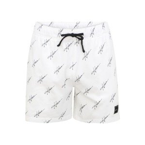 HOLLISTER Pyžamové kalhoty  bílá / černá