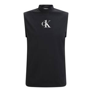 Calvin Klein Swimwear Tričko  černá / bílá